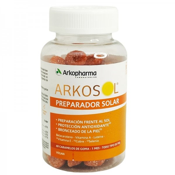Arkosol Preparador Solar 60 Caramelos De Goma